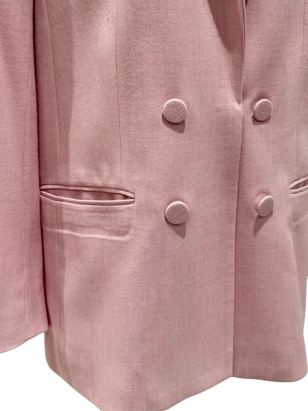 Express Double-Breasted Blazer in Pale Pink (L) - Picture 7 of 13